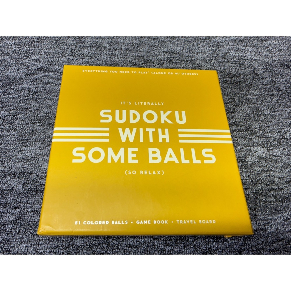 Brass Monkey Color Sudoku Game Wooden Ball Logic Puzzle 150+ Challenges
